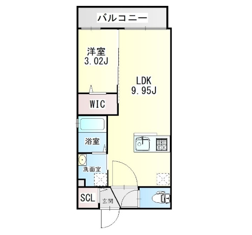 フォルモサ美野島の間取り|使いやすい間取りです。