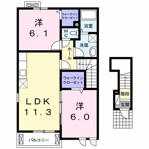 ボニートⅠの間取り