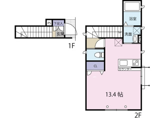 【間取り】 | ラ・ヴィオレット | 間取りです。
