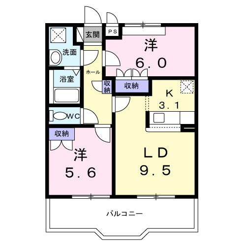 ラディッシュⅣの間取り
