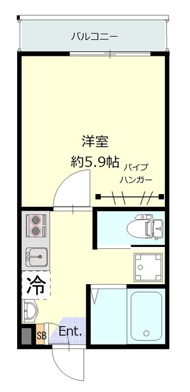 ヴィシェット羽田の間取り|間取りです。