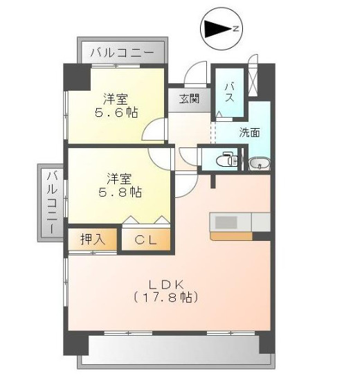 ベーセ・ベージュ西今宿の間取り