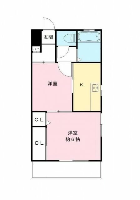 ダイアモンドフラットの間取り|間取りです。