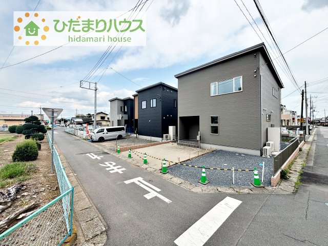 【外観】 | 筑西市二木成　新築戸建　2号棟 | デザイナーズのようなお洒落な外観です(^^♪