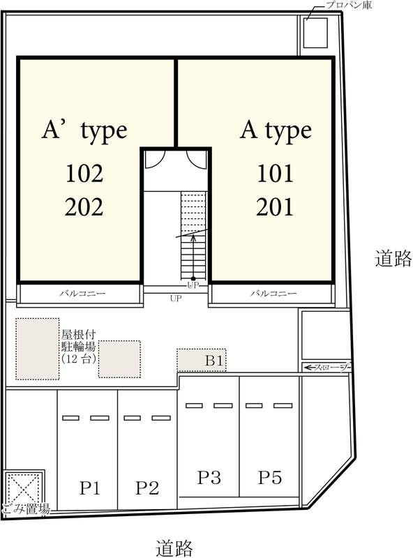 仲介手数料（賃料の1.10ヵ月）の50％OFF対象物件！の区画図