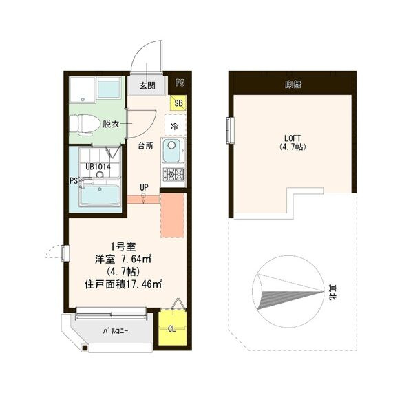 サンライズ十条の間取り
