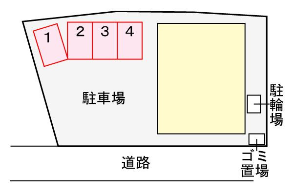 レーク　ウッドの駐車場