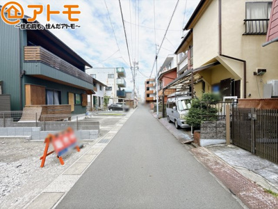 【前面道路含む現地写真】 | 駿河区中村町1期　新築戸建　全1棟