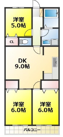 サニープレスキャッスルAの間取り