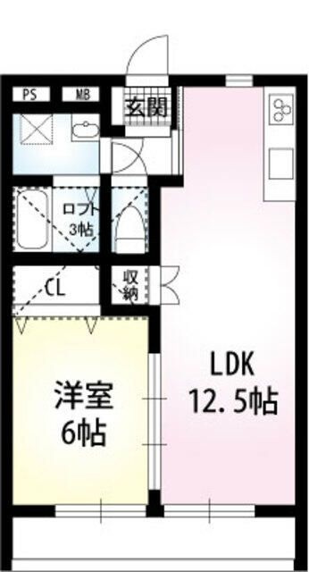 ジュールエストⅡの間取り|間取りです。