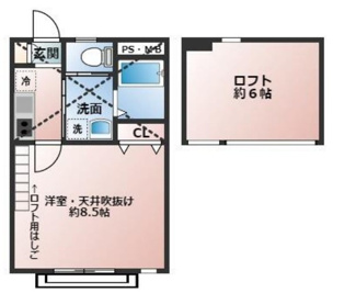 【間取り】 | 東大井Ｃａｓａ　Ｓｈｉｇｅ | 間取りです。