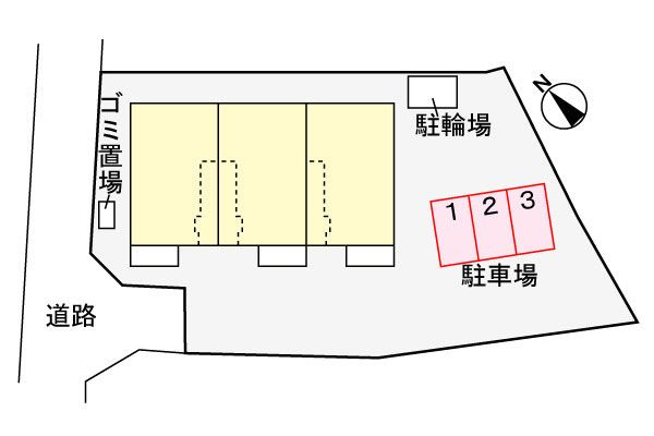 サンフラワーの駐車場