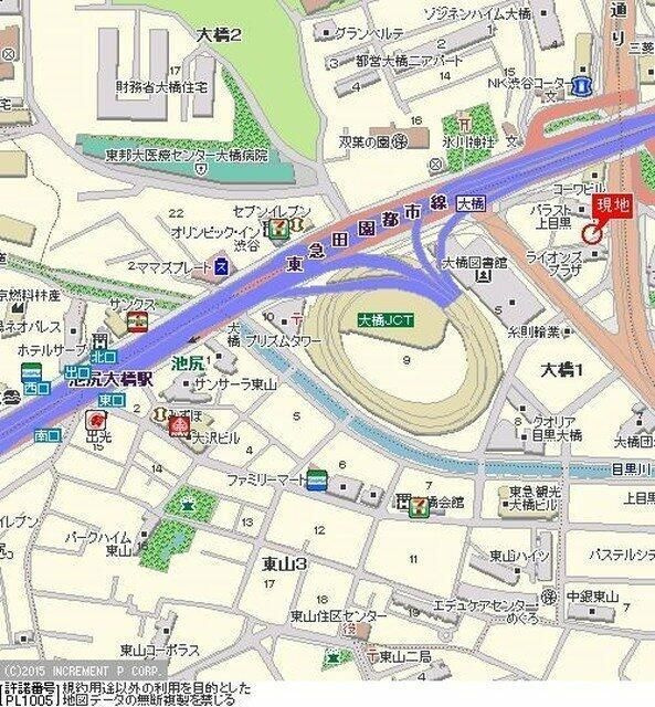 ダイアパレス池尻大橋の地図
