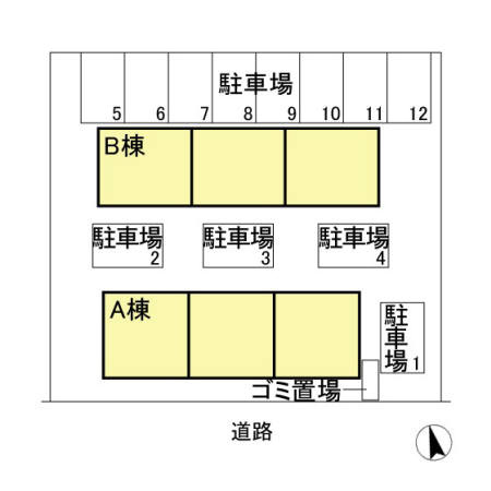 ファーストグリーン　Bの区画図