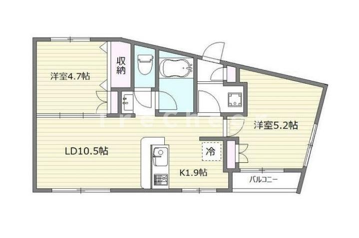 コーポサンテの間取り