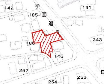富岡市内匠　売地の土地図