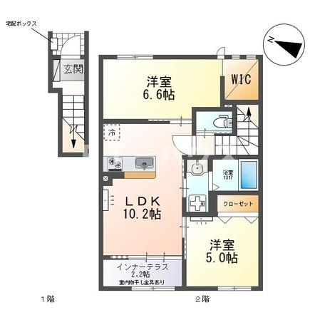 スカイブルームナツミ（Sky bloom Natsumi）の間取り|間取図