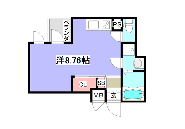 グランデコート今出川の間取り|【代表的な間取です】