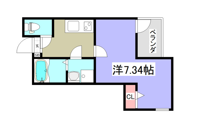 グランデコート今出川の間取り|【代表的な間取です】