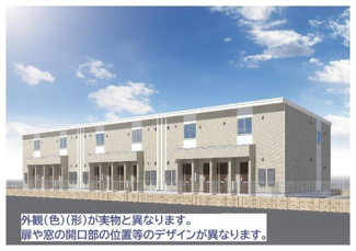 【外観】 | 土浦市中村南２丁目新築アパート（仮 | 完成予想図