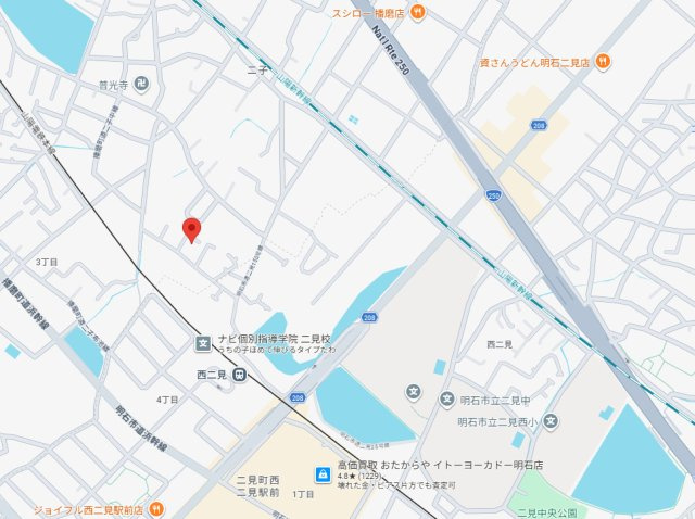 加古郡播磨町二子　土地　５号地の地図