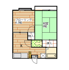 単身者様・新婚様にオススメの2Ｋのお部屋です！