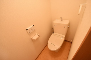 温水洗浄便座付きのトイレです♪