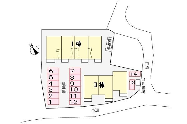 グラン・モンターニュⅠの区画図