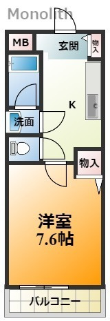 カルティエ3Mの間取り