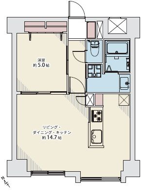 【間取り】 | ダイアパレス琴似第四