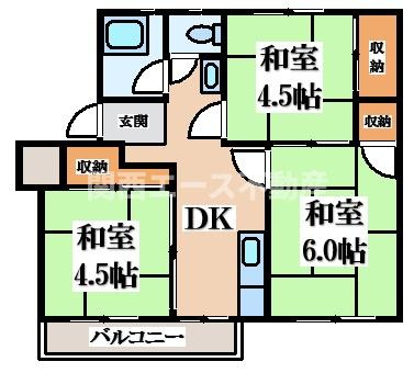 【間取り】 | 香里三井団地