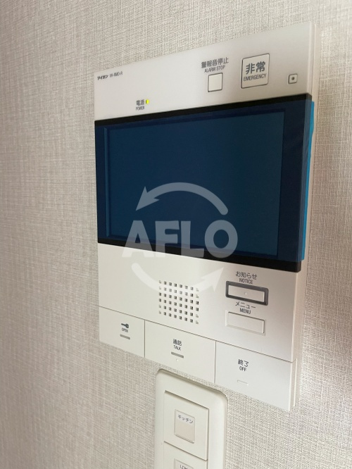 クローバー・レジデンス桑津のセキュリティ|クローバー・レジデンス桑津　モニター付きインターホン