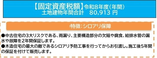 中古戸建　熊谷市原島1271-10（期間限定現況販売）の構造・工法・仕様