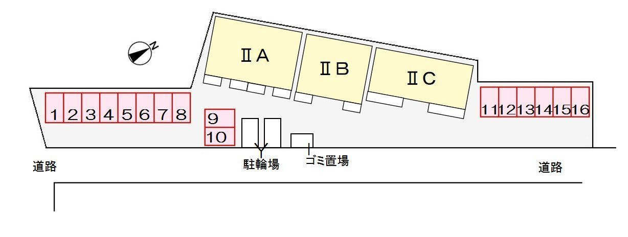 ソル・レヴェンテⅡＡの区画図