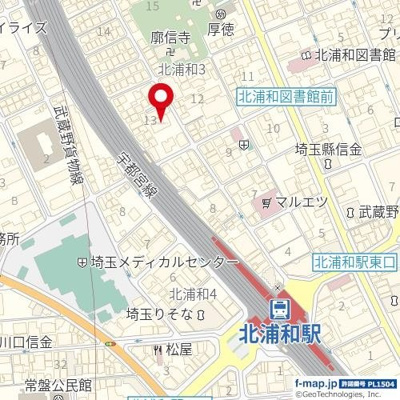 【地図】 | プレシス北浦和ディアラ