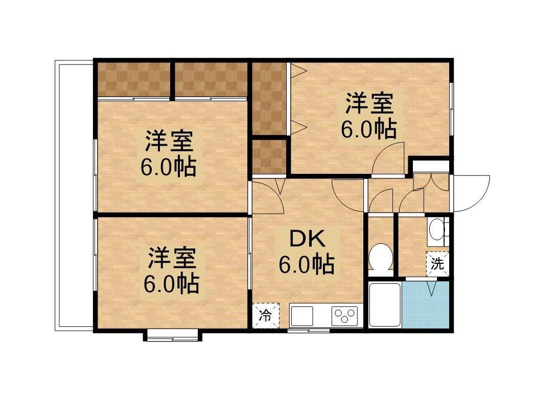 グランディール中嶋の間取り