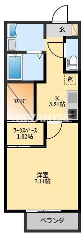 D-roomⅠ　Ａ棟の間取り