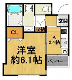 Ruisseau武庫川の間取り