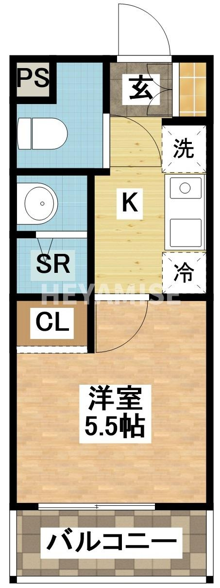 デ・クメール滑石Ⅱの間取り