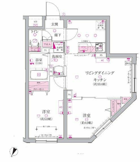 【間取り】 | ベルシードステアー目黒碑文谷