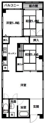 ハイ清澄の間取り
