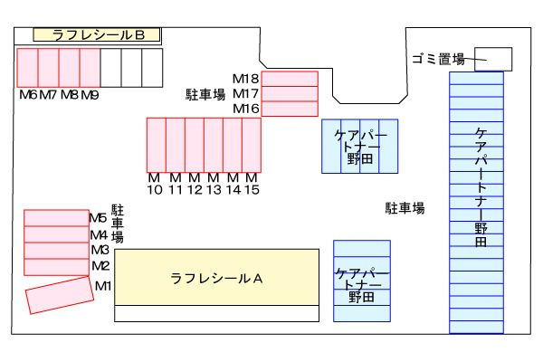 ラフレシールＡの区画図