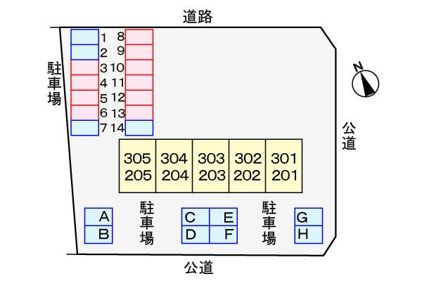 リバティベルの区画図