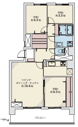 【間取り】 | ギャラリーハイツ南二条B棟