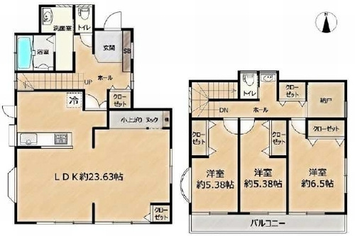 【間取り】 | 【仲介手数料０円】藤沢市並木台1丁目　中古戸建 | 藤沢市並木台1丁目　中古戸建