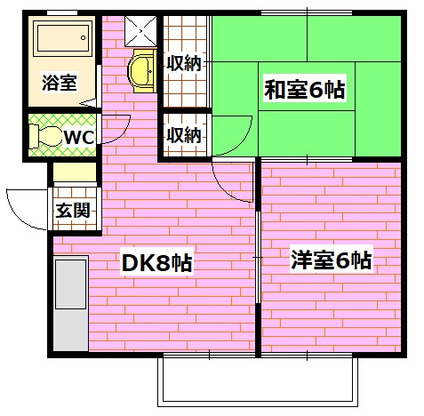 ウインドシティ府中B棟の間取り