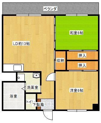 サンコーポシライシの間取り