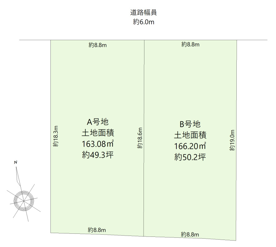 長久手市杁ケ池土地A号地の土地図|地形図