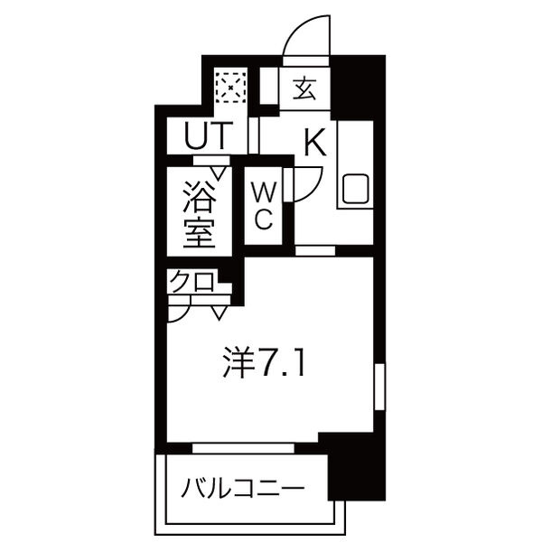 レジュールアッシュ梅田北の間取り