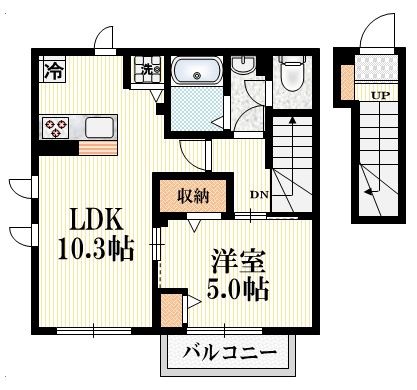 コーポ船橋の間取り